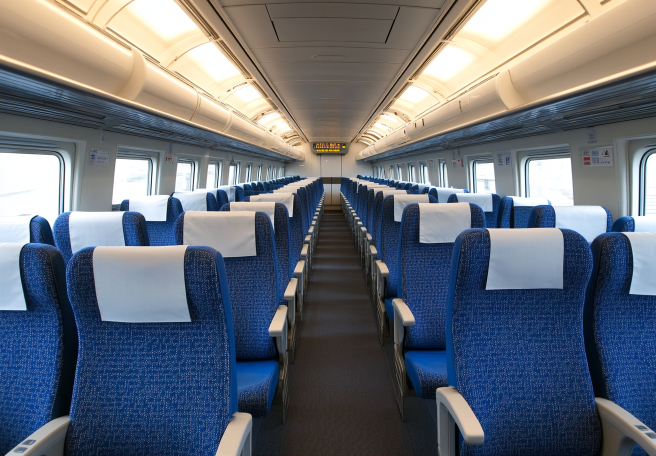 Nozomi train JR 2nd class 3